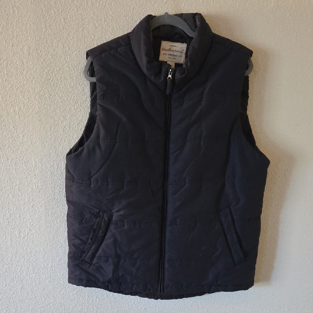 Dark Blue Quilted Vest